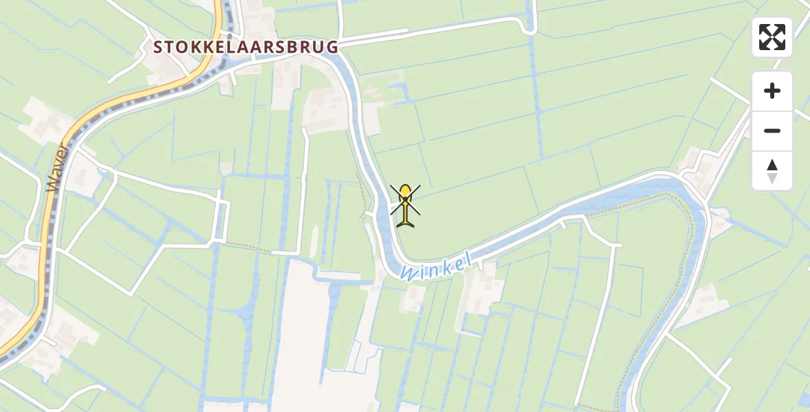 Routekaart van de vlucht: Lifeliner 1 naar Abcoude