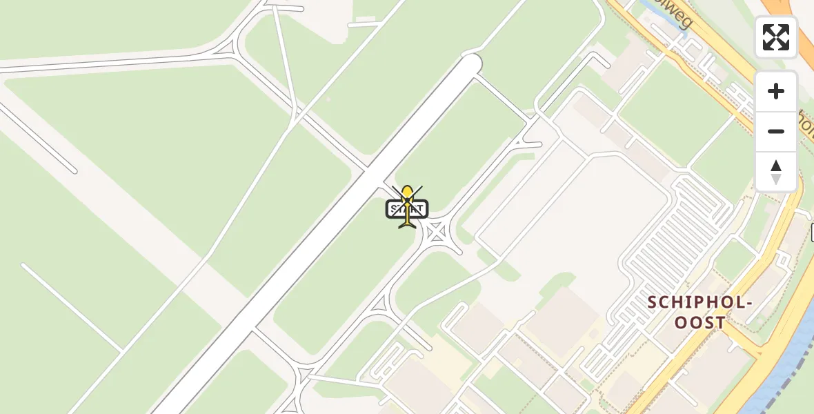 Routekaart van de vlucht: Lifeliner 1 naar Schiphol, Halim P.K. straat