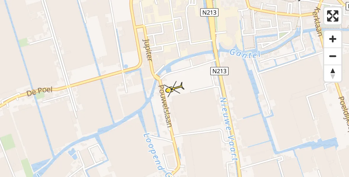 Routekaart van de vlucht: Lifeliner 2 naar Honselersdijk