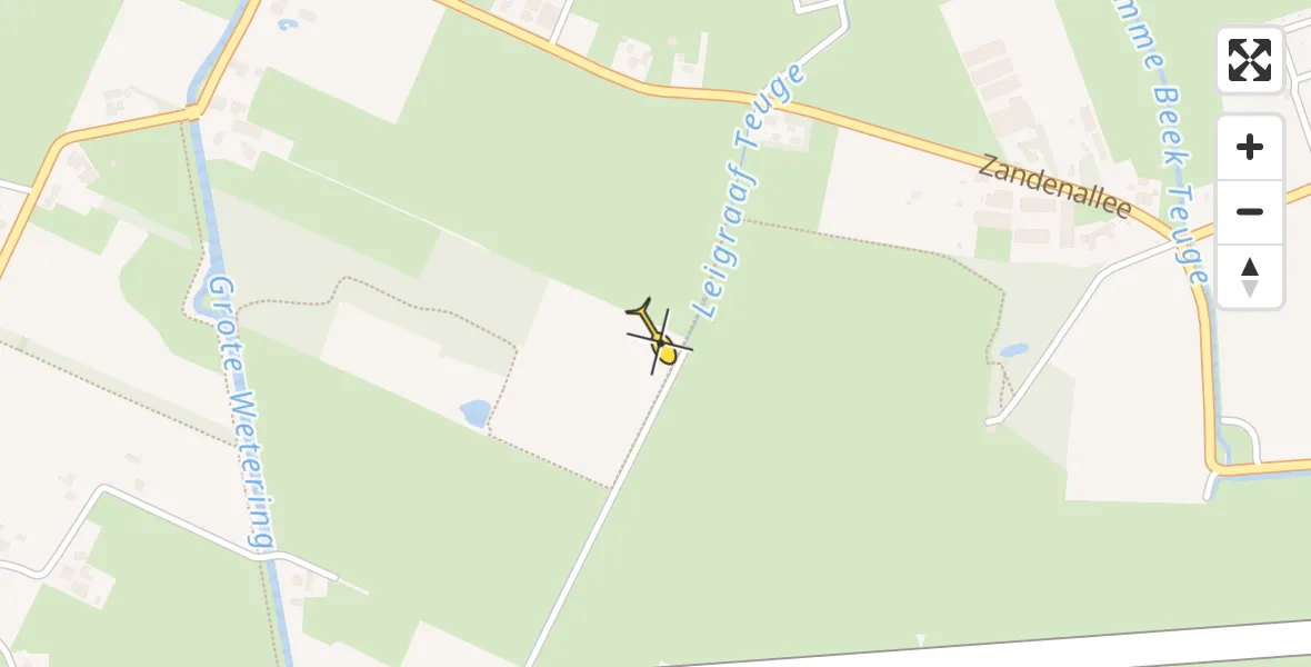 Routekaart van de vlucht: Lifeliner 3 naar Vliegveld Teuge