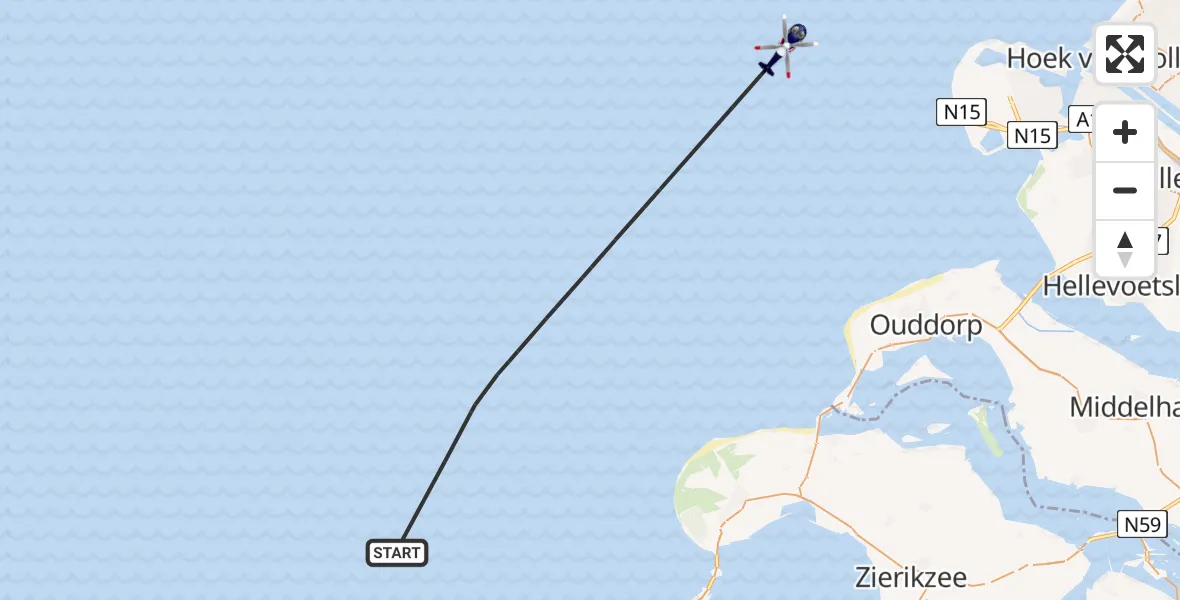 Vluchtroute Politiehelikopter  - , 21 juli 2025, 10:01