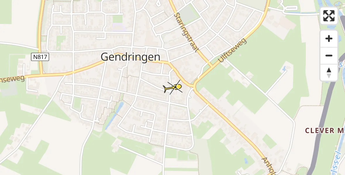 Routekaart van de vlucht: Lifeliner 3 naar Gendringen