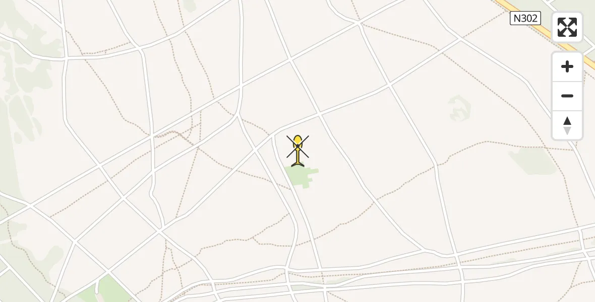 Routekaart van de vlucht: Politiehelikopter naar Ermelo