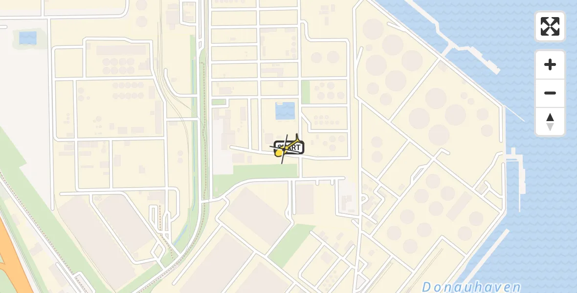 Routekaart van de vlucht: Lifeliner 2 naar Europoort, Wolgaweg