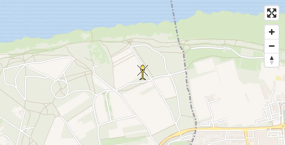 Routekaart van de vlucht: Lifeliner 1 naar Naarden