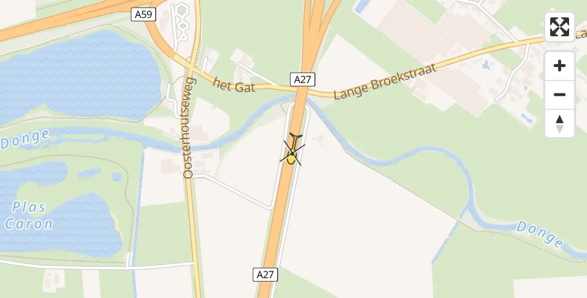 Routekaart van de vlucht: Lifeliner 3 naar Raamsdonksveer