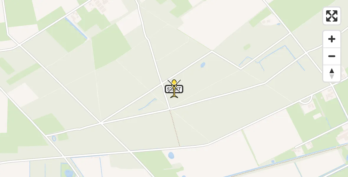 Routekaart van de vlucht: Politieheli naar Zeeland, Trentse Bossen