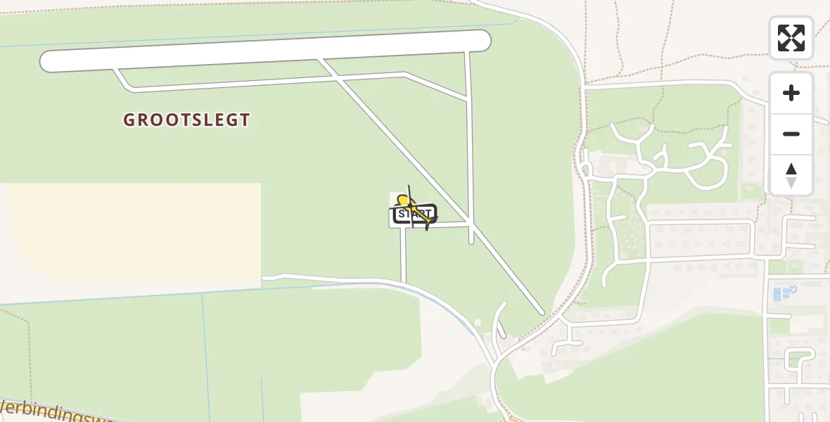 Routekaart van de vlucht: Ambulanceheli naar Ameland Airport Ballum, Strandweg