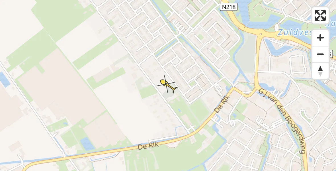 Routekaart van de vlucht: Lifeliner 2 naar Brielle