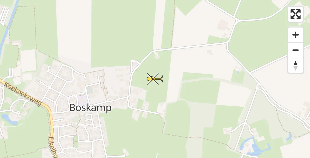 Routekaart van de vlucht: Lifeliner 3 naar Olst