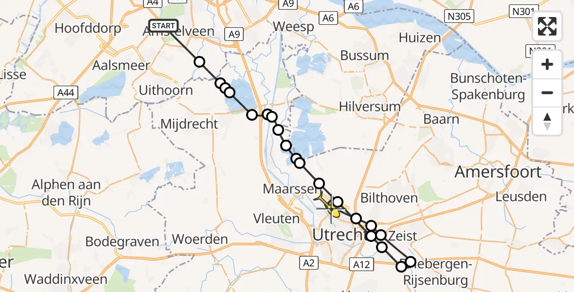 Routekaart van de vlucht: Politiehelikopter naar Utrecht, Kazernepad