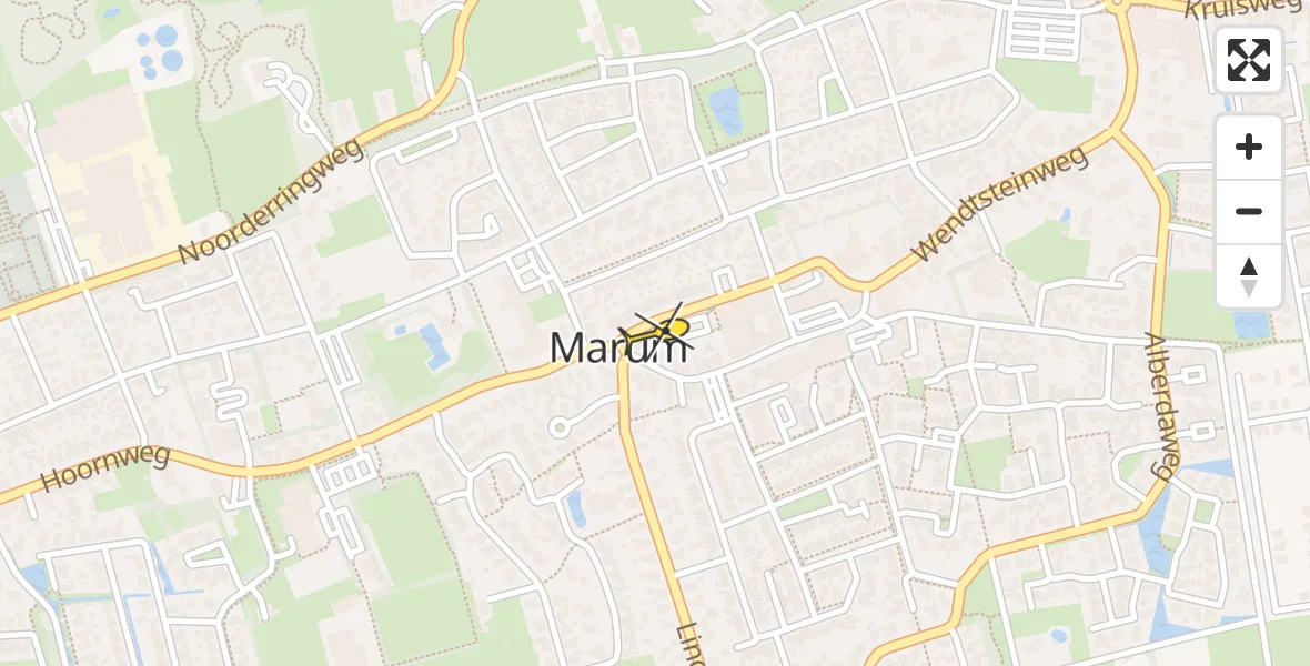 Routekaart van de vlucht: Lifeliner 4 naar Marum