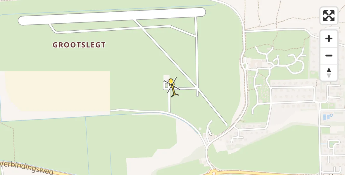 Routekaart van de vlucht: Ambulancehelikopter naar Ameland Airport Ballum