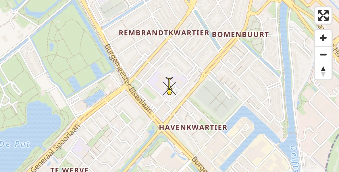 Routekaart van de vlucht: Lifeliner 2 naar Rijswijk