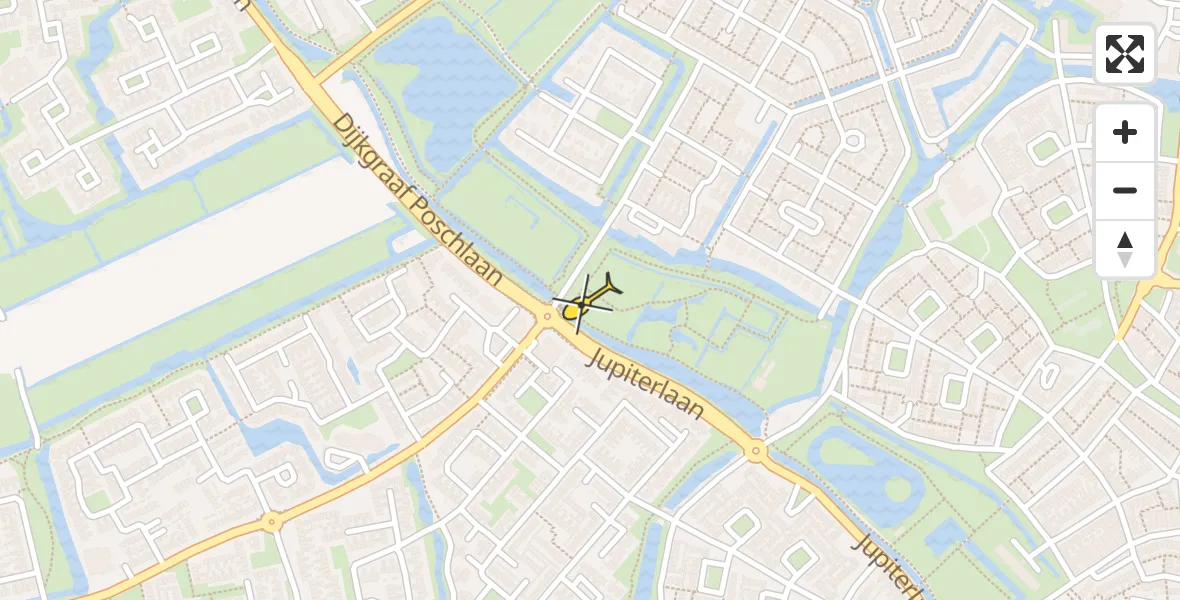 Routekaart van de vlucht: Lifeliner 1 naar Volendam