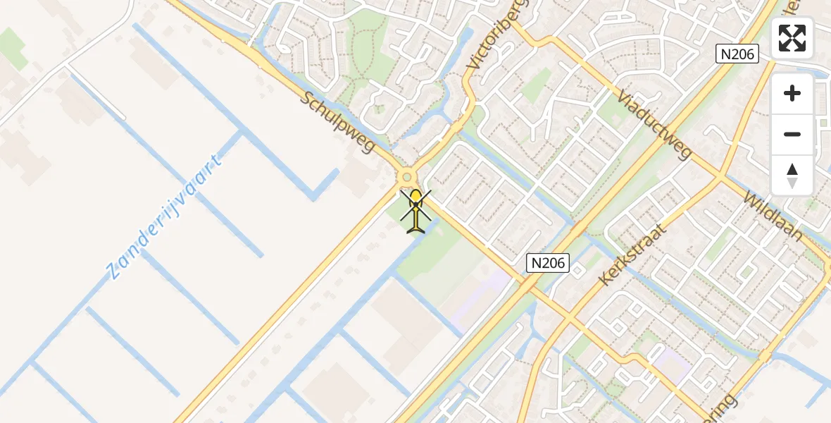 Routekaart van de vlucht: Lifeliner 1 naar Noordwijkerhout