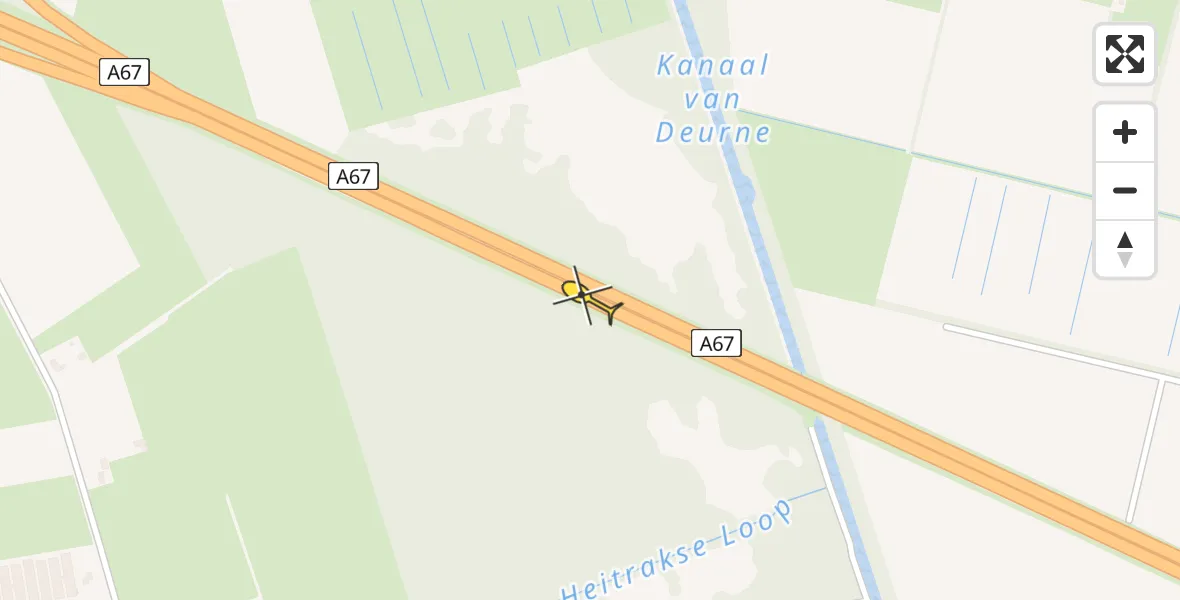 Routekaart van de vlucht: Lifeliner 3 naar Neerkant