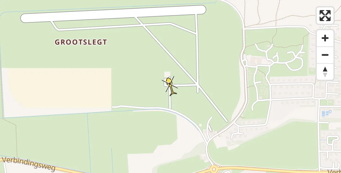 Routekaart van de vlucht: Ambulanceheli naar Ameland Airport Ballum