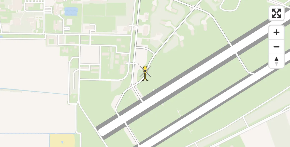 Routekaart van de vlucht: Lifeliner 3 naar Vliegbasis Volkel