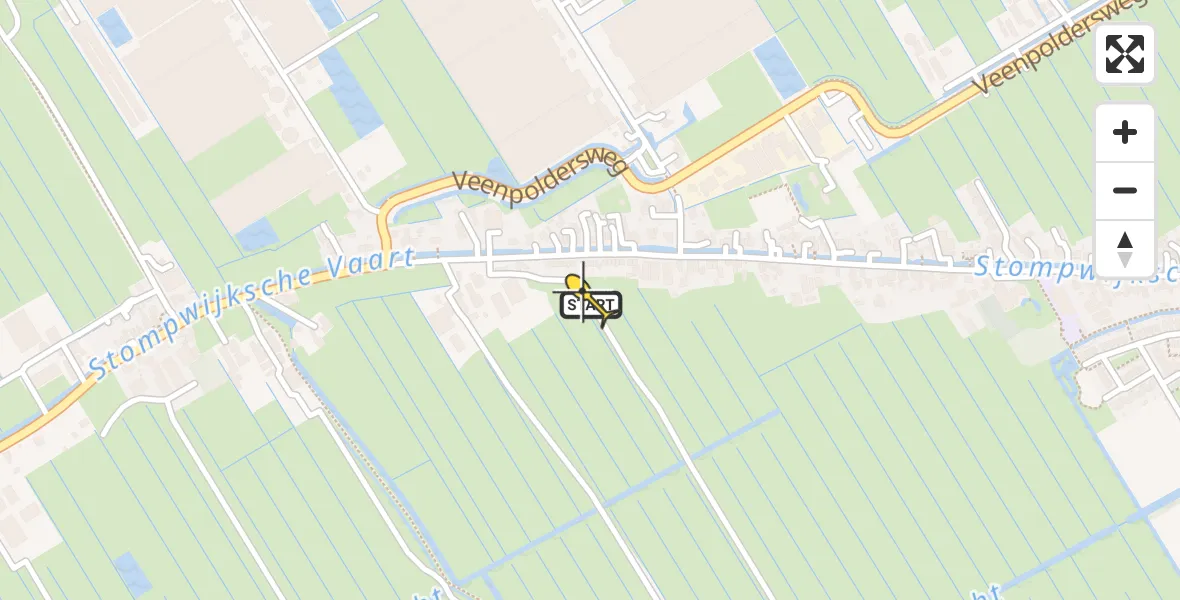 Routekaart van de vlucht: Lifeliner 2 naar Leidschendam, Doctor van Noortstraat