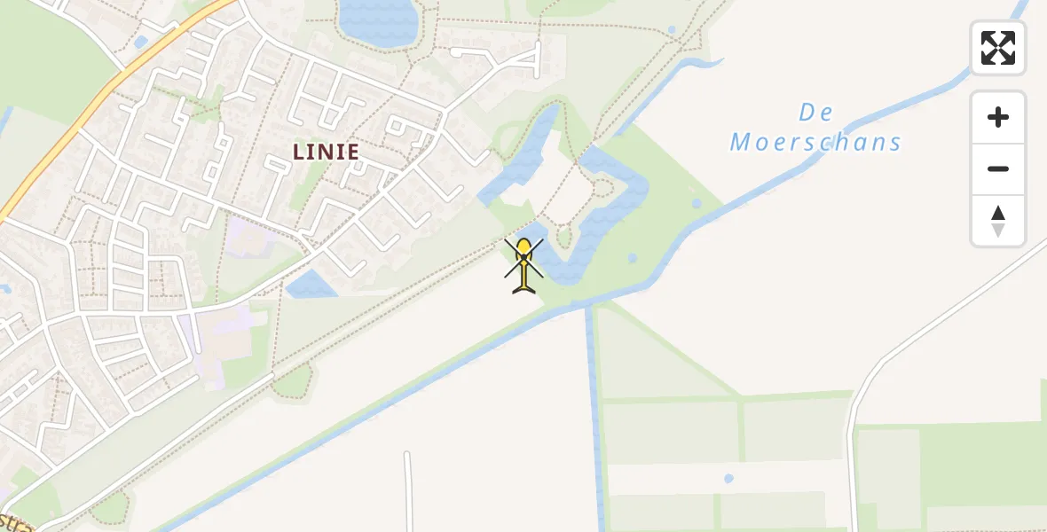 Routekaart van de vlucht: Lifeliner 3 naar Hulst