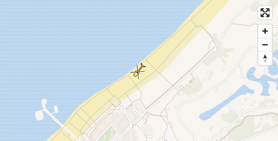 Routekaart van de vlucht: Lifeliner 2 naar Den Haag