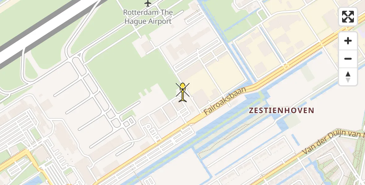 Routekaart van de vlucht: Lifeliner 2 naar Rotterdam The Hague Airport
