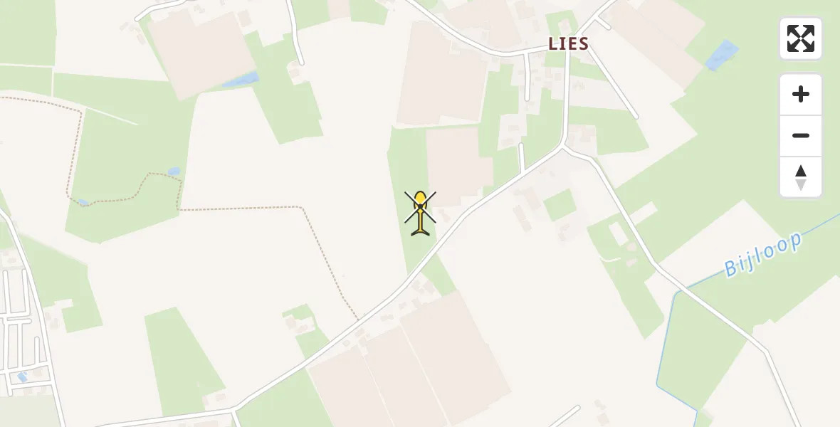 Routekaart van de vlucht: Lifeliner 1 naar Breda