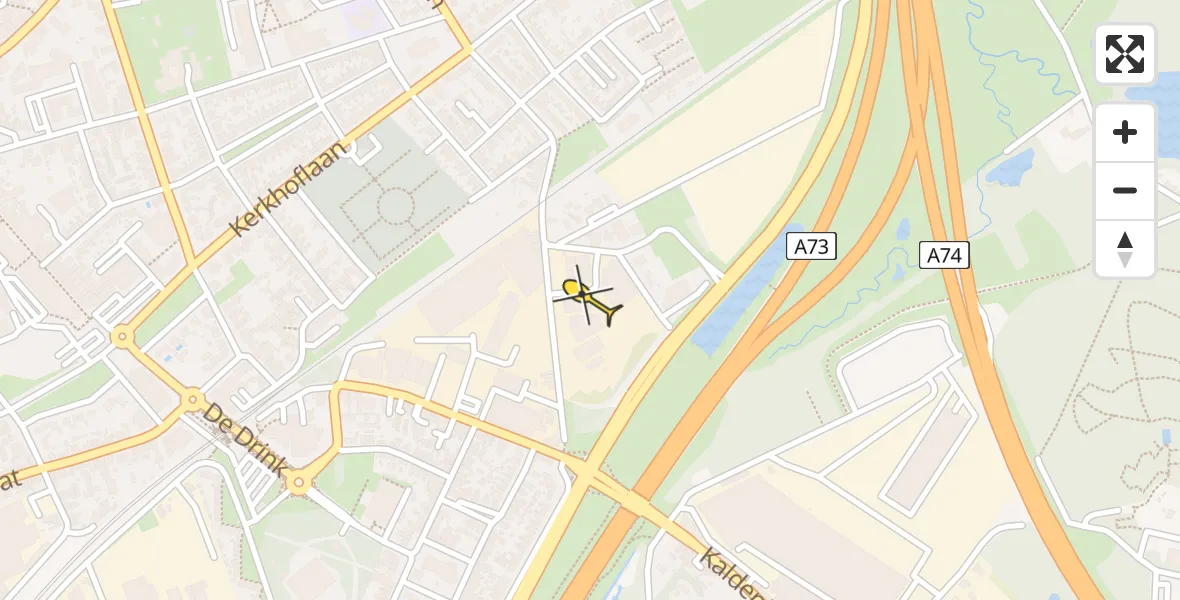 Routekaart van de vlucht: Lifeliner 3 naar Tegelen