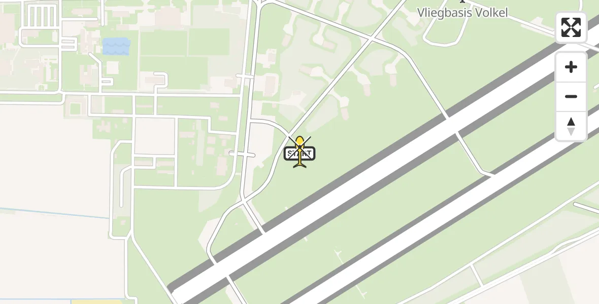 Routekaart van de vlucht: Lifeliner 3 naar Vliegbasis Volkel, Zeelandsedijk