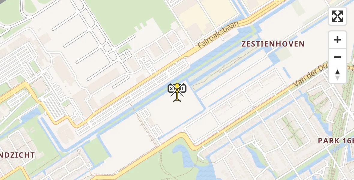 Routekaart van de vlucht: Lifeliner 2 naar Rotterdam The Hague Airport, P10