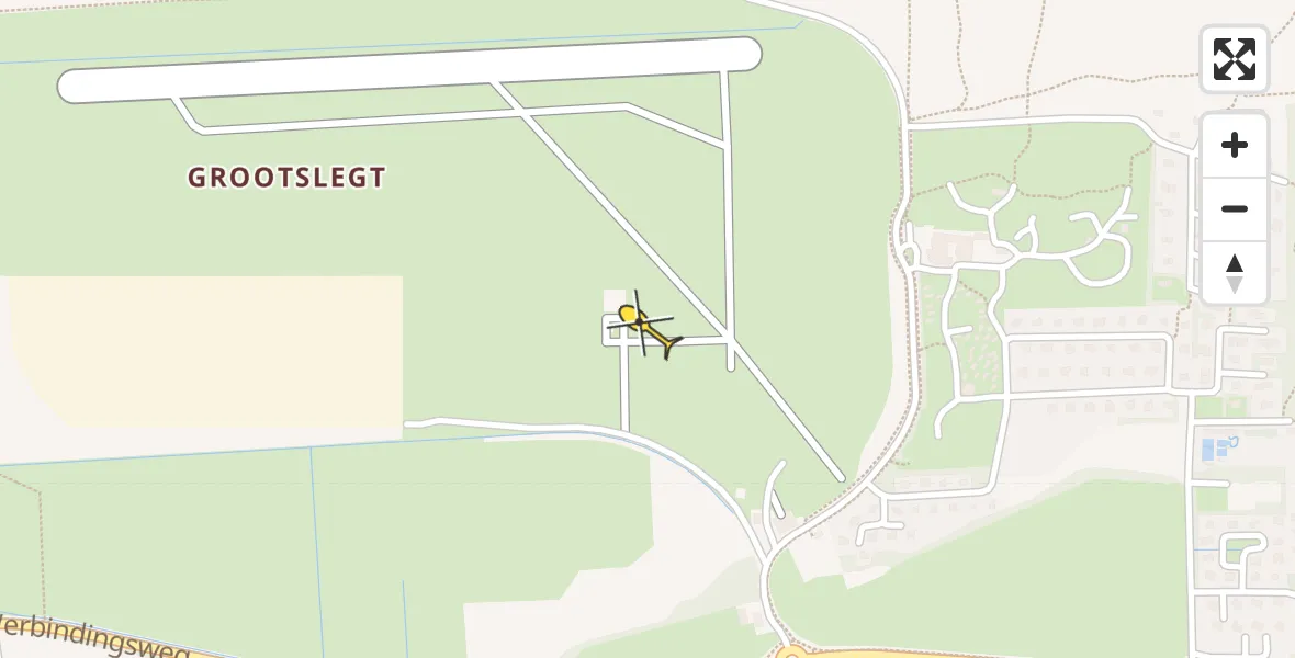 Routekaart van de vlucht: Ambulanceheli naar Ameland Airport Ballum