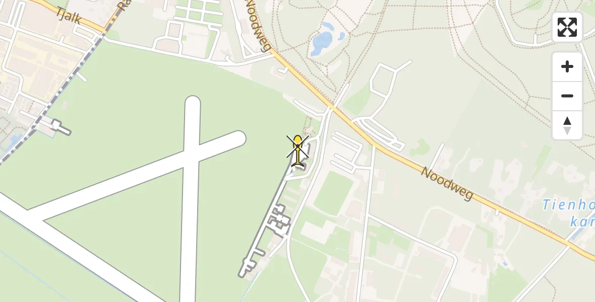 Routekaart van de vlucht: Lifeliner 2 naar Vliegveld Hilversum