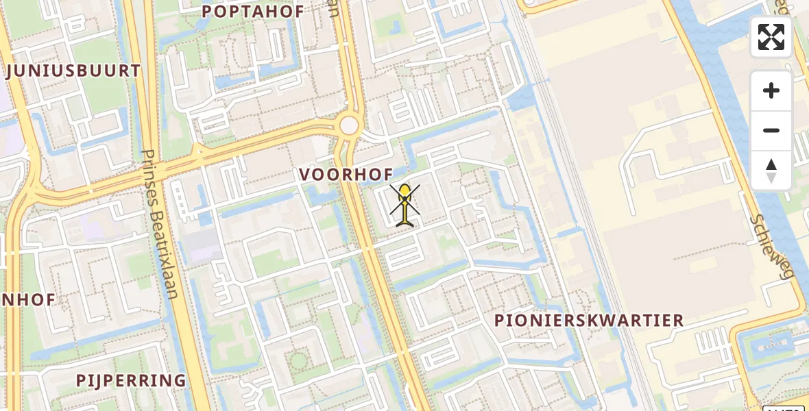 Routekaart van de vlucht: Lifeliner 2 naar Delft