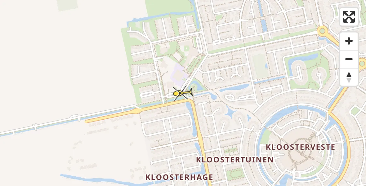 Routekaart van de vlucht: Lifeliner 4 naar Assen