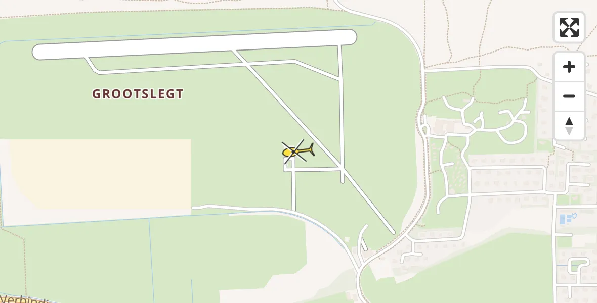 Routekaart van de vlucht: Ambulancehelikopter naar Ameland Airport Ballum