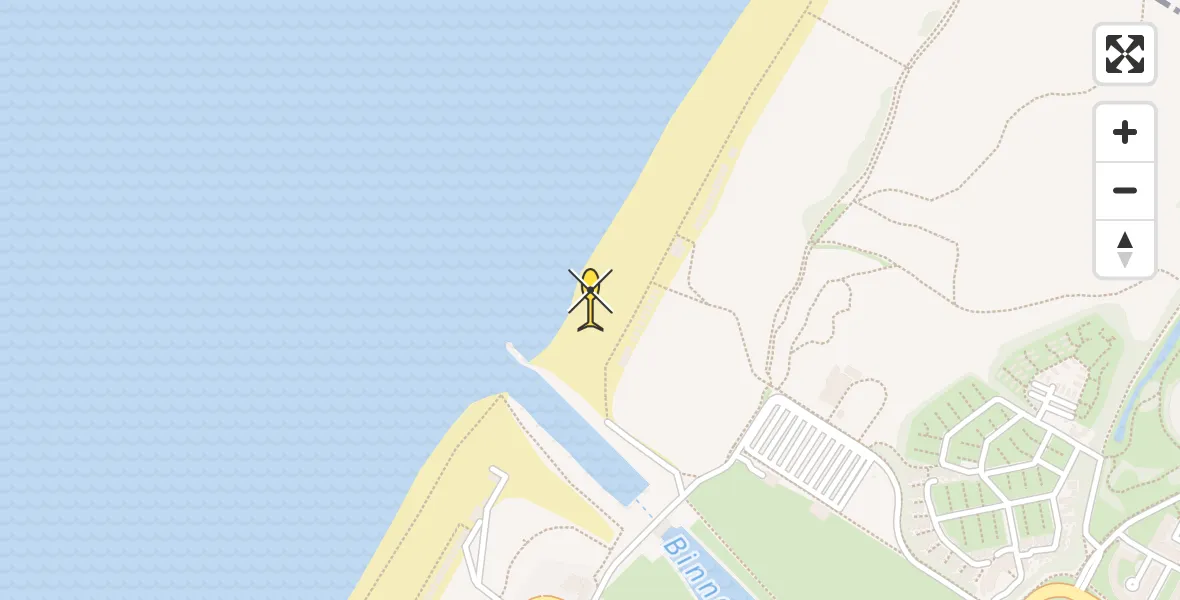 Routekaart van de vlucht: Lifeliner 2 naar Katwijk