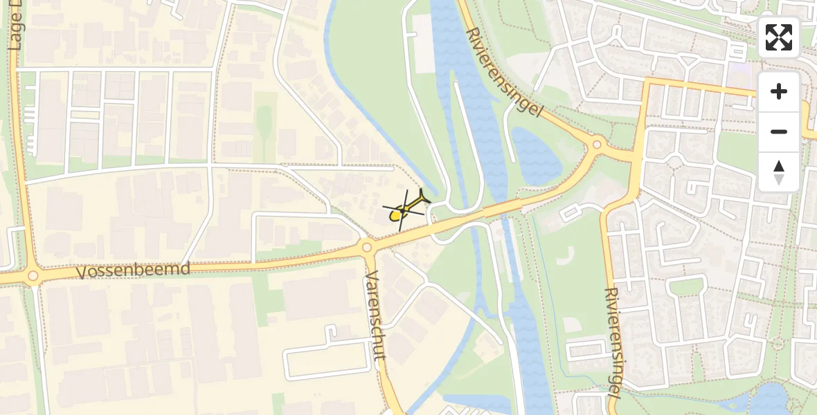 Routekaart van de vlucht: Lifeliner 3 naar Helmond