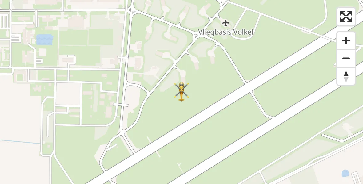 Vluchtroute Traumahelikopter Vliegbasis Volkel - Vliegbasis Volkel, 08 augustus 2025, 05:04