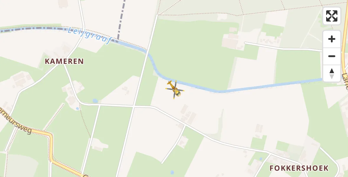 Vluchtroute Traumahelikopter Heeswijk-Dinther - Heeswijk-Dinther, 08 augustus 2025, 09:40
