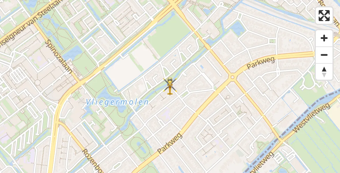 Vluchtroute Traumahelikopter Voorburg - Voorburg, 08 augustus 2025, 18:15