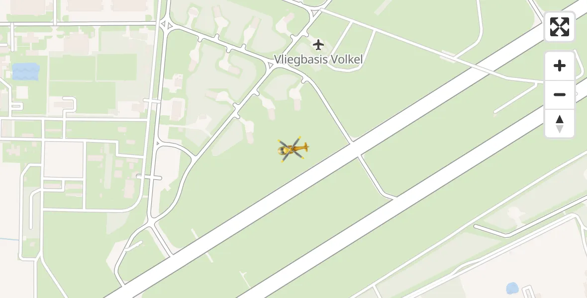 Vluchtroute Traumahelikopter Vliegbasis Volkel - Vliegbasis Volkel, 08 augustus 2025, 19:30