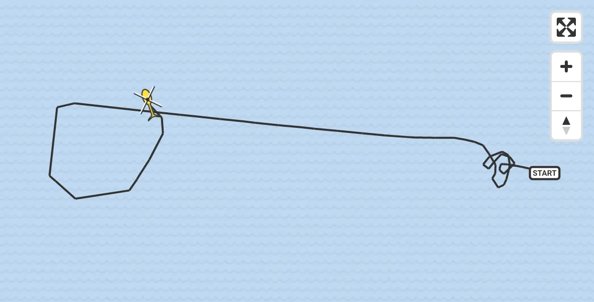 Routekaart van de vlucht: Kustwachthelikopter naar 