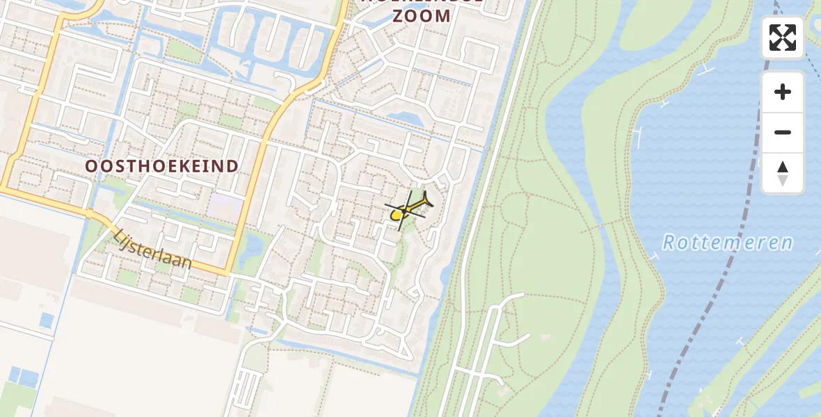 Routekaart van de vlucht: Lifeliner 2 naar Bleiswijk