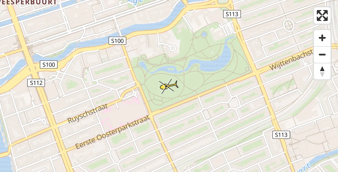 Routekaart van de vlucht: Lifeliner 2 naar Amsterdam