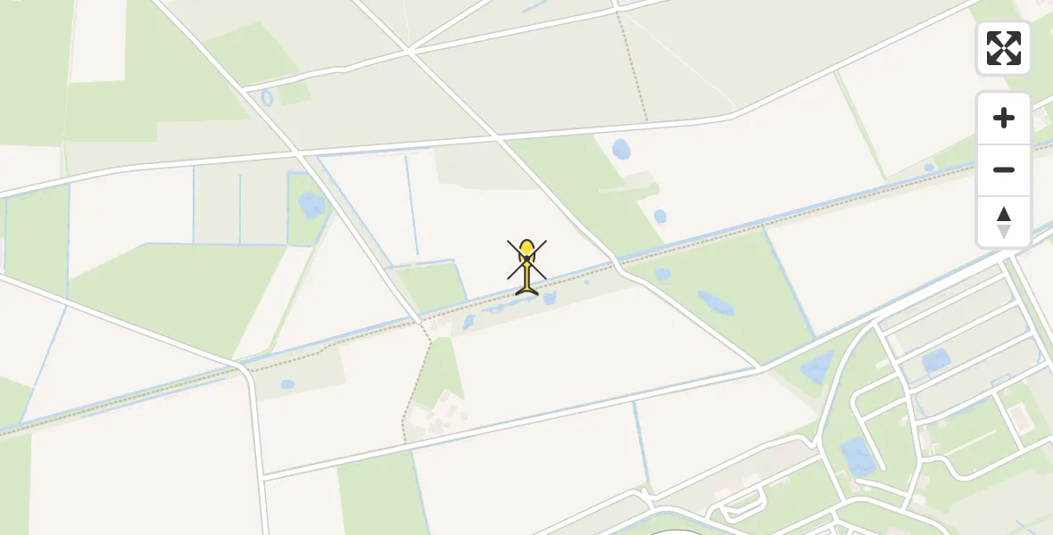 Routekaart van de vlucht: Lifeliner 3 naar Vliegbasis Volkel