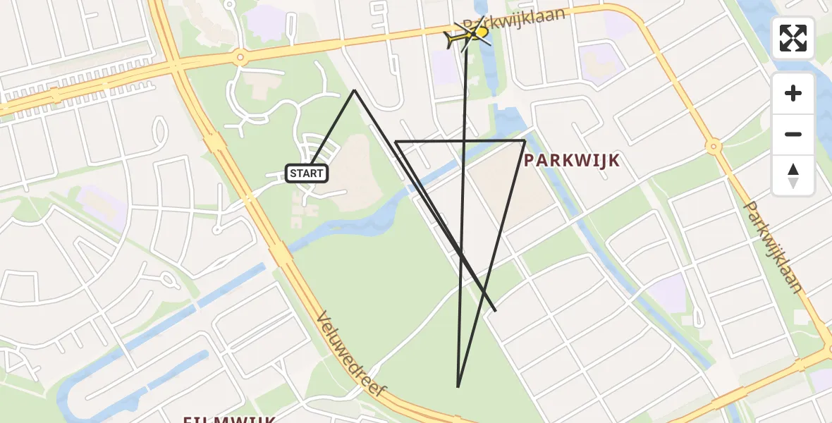 Routekaart van de vlucht: Politieheli naar Almere, Sinaasappelstraat