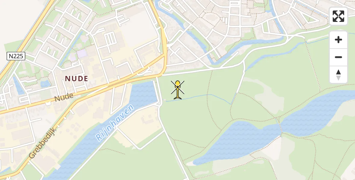 Routekaart van de vlucht: Lifeliner 3 naar Wageningen