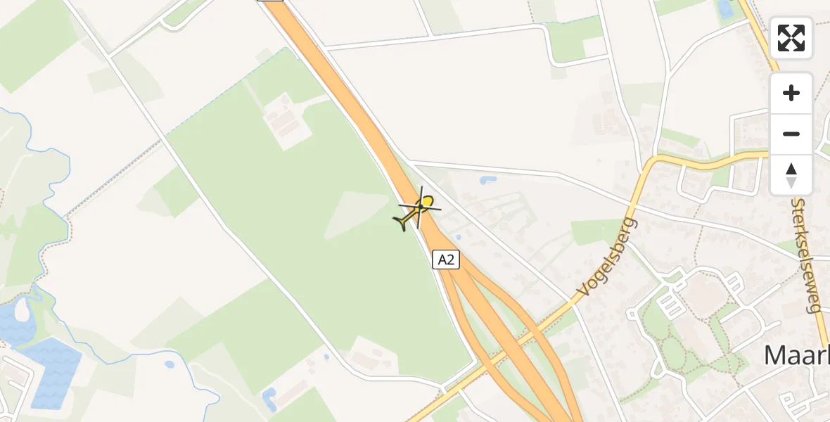 Routekaart van de vlucht: Lifeliner 3 naar Maarheeze