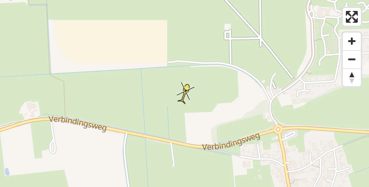 Routekaart van de vlucht: Ambulanceheli naar Ameland Airport Ballum